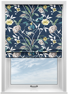 Abigail, Navy - Roman Blind
